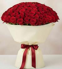 Букет 101 Красная роза Милано в Дебесы