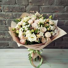 Букет цветов из:  Альстромерии, Розы и Хризантемы в Дебесы