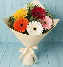 Букет цветов из:  Герберы в Дебесы
