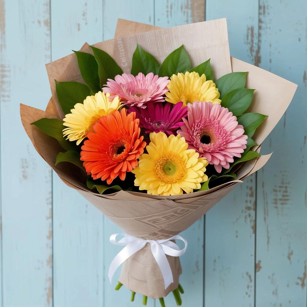 Букет цветов из: Герберы в Дебесы