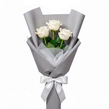 Букет 3 белые розы #REPLACE_PRED# Дебесы