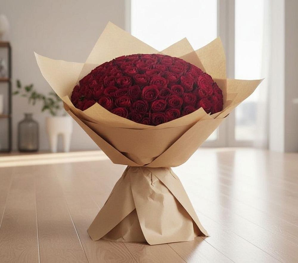 Букет 101 Красная роза в Дебесы