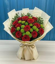 Букет цветов из:  Розы и Хризантемы в Дебесы