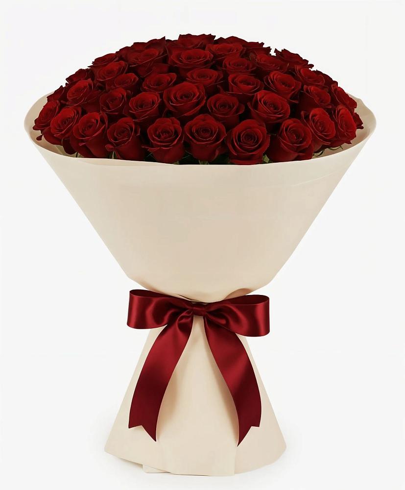 Букет 101 Бордовая роза Блэк Бакарра в Дебесы