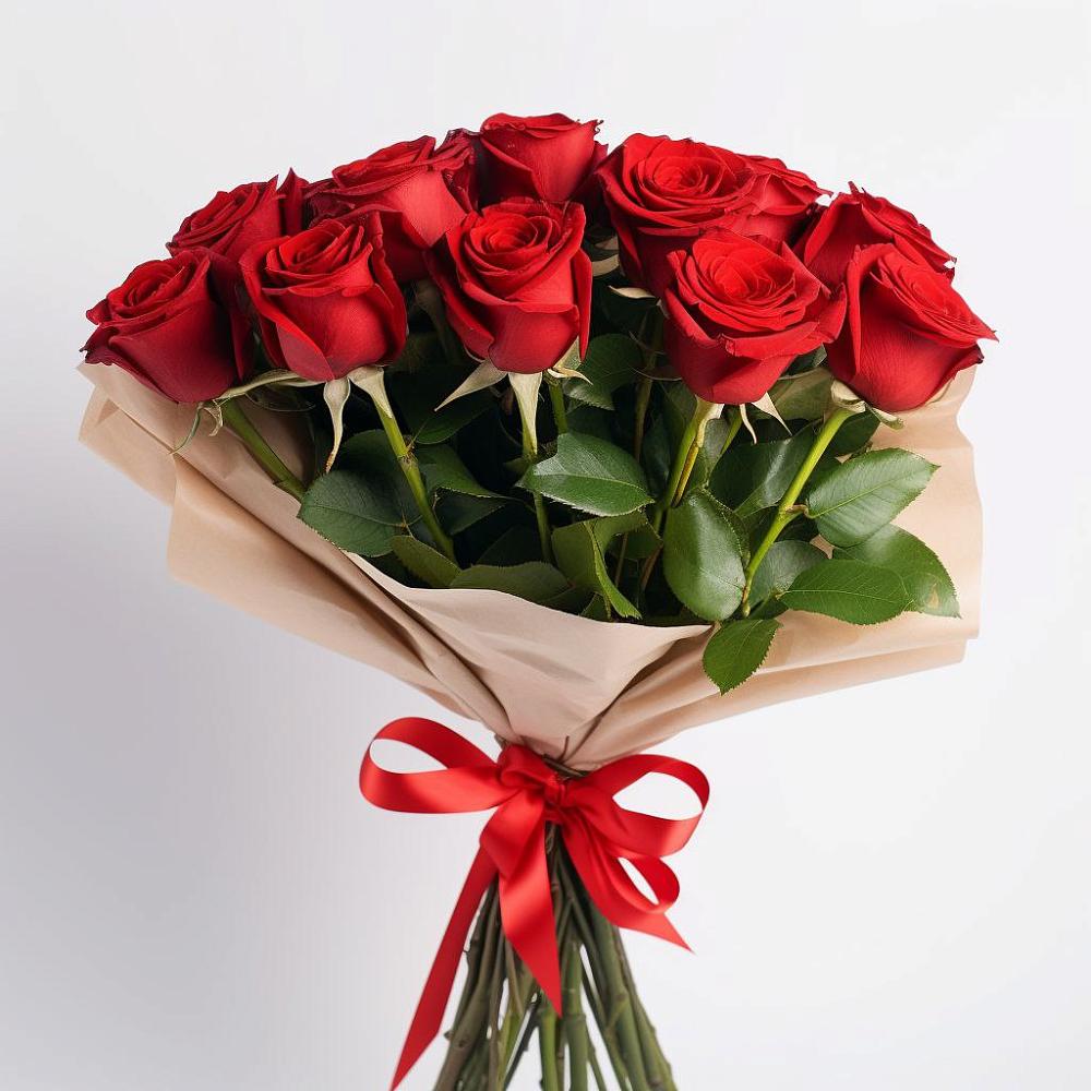 Букет 11 Красных роз Эдлесс Лав в Дебесы