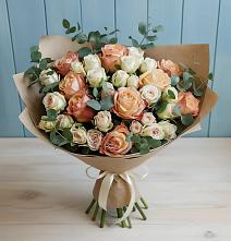 Букет цветов из:  Альстромерии и Розы в Дебесы